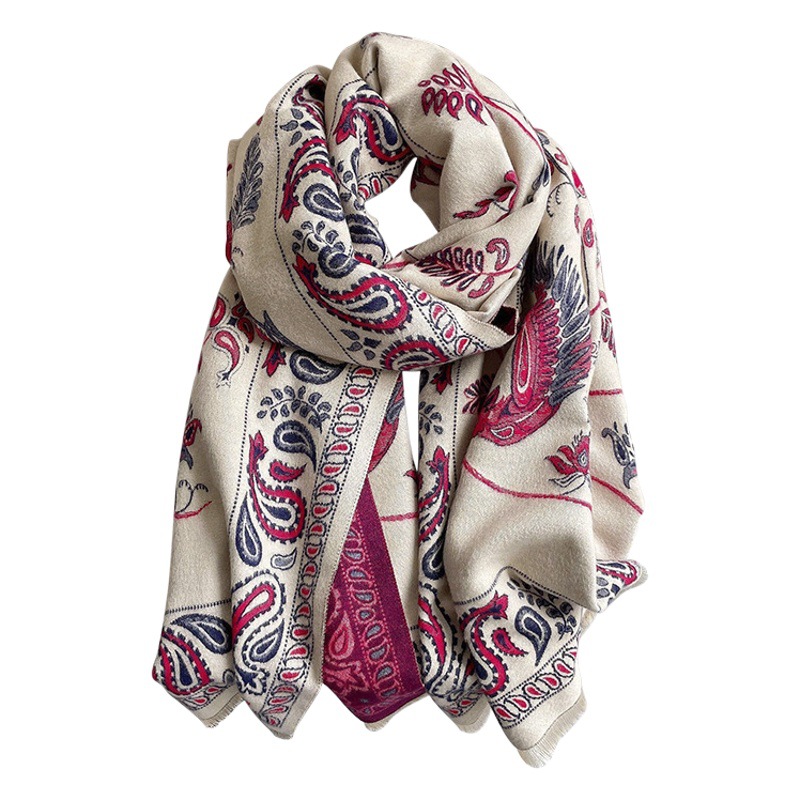 High-grade high quality air-conditioned room shawl Outdoor Women's summer office nap cashmere-like tassel warm scarf