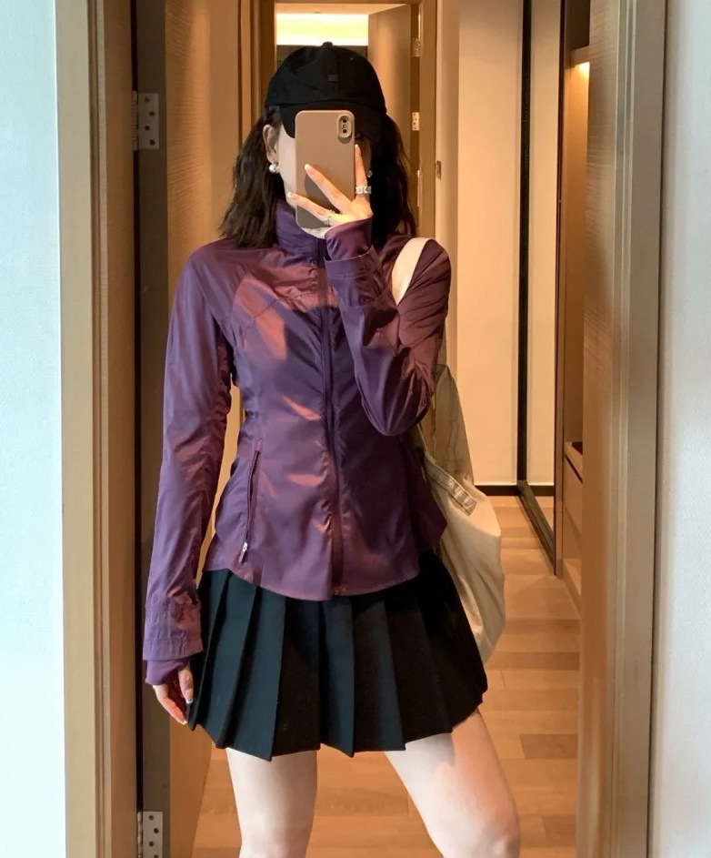 Picture of Lu Outdoor Windproof Sportswear Goal Sma Light Slim Skin Clothing Women's Yoga Jacket Sun Protection Clothing