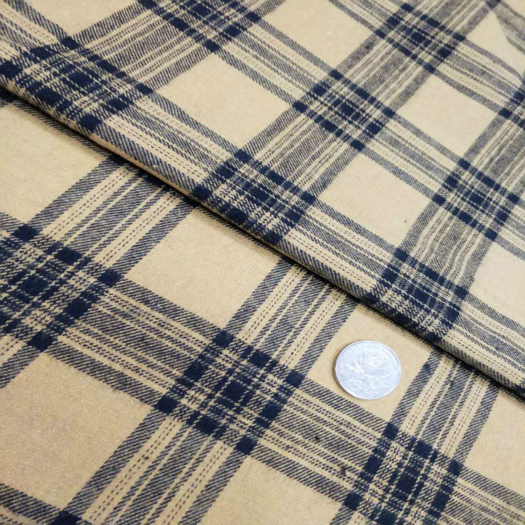 21 Count Yarn-Dyed Polyester-Cotton Flannel Plaid Autumn and Winter Classic Velvet Shirts Children's Clothing Shoes and Hats Fabrics in Stock