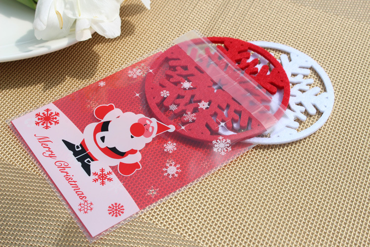 Picture of In Stock [Chuangdaka] Christmas Snowflake Cup Mat Insulation Mat Christmas Decorations Christmas Supplies 77 Fabric