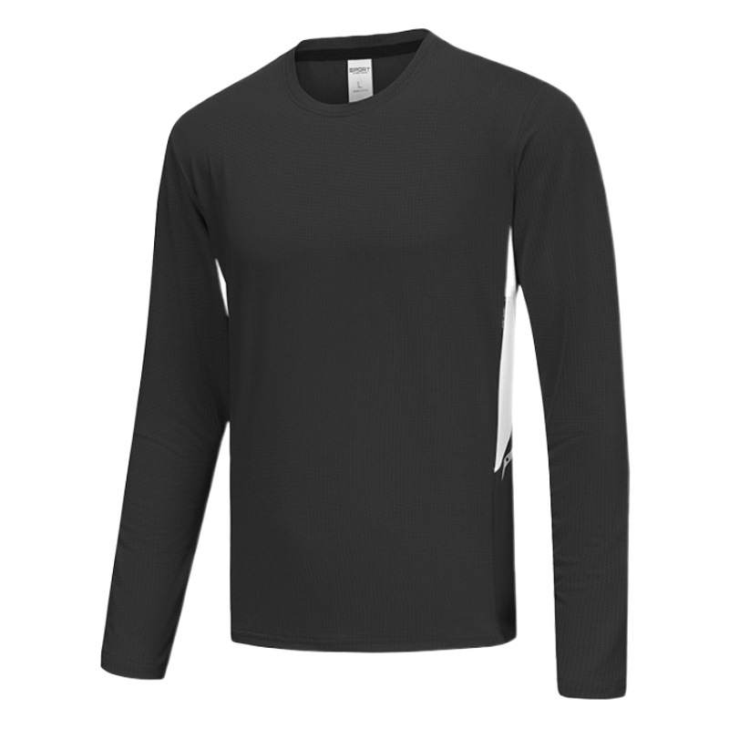 Quick-drying clothes men's running loose high elastic long sleeve fitness training sports bottoming compression spring and summer long sleeve T-shirt equipment