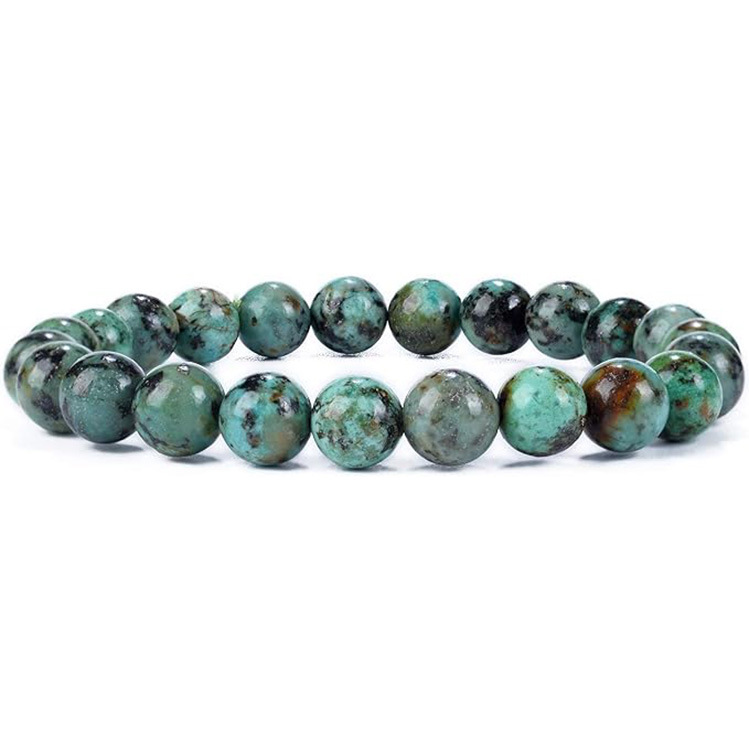 Picture of Zhou Lianfa 32 Color Amazon Crystal Agate Tiger Eye Bracelet Fashion Simple Single Circle Round Bead Cross-border Bracelet Batch