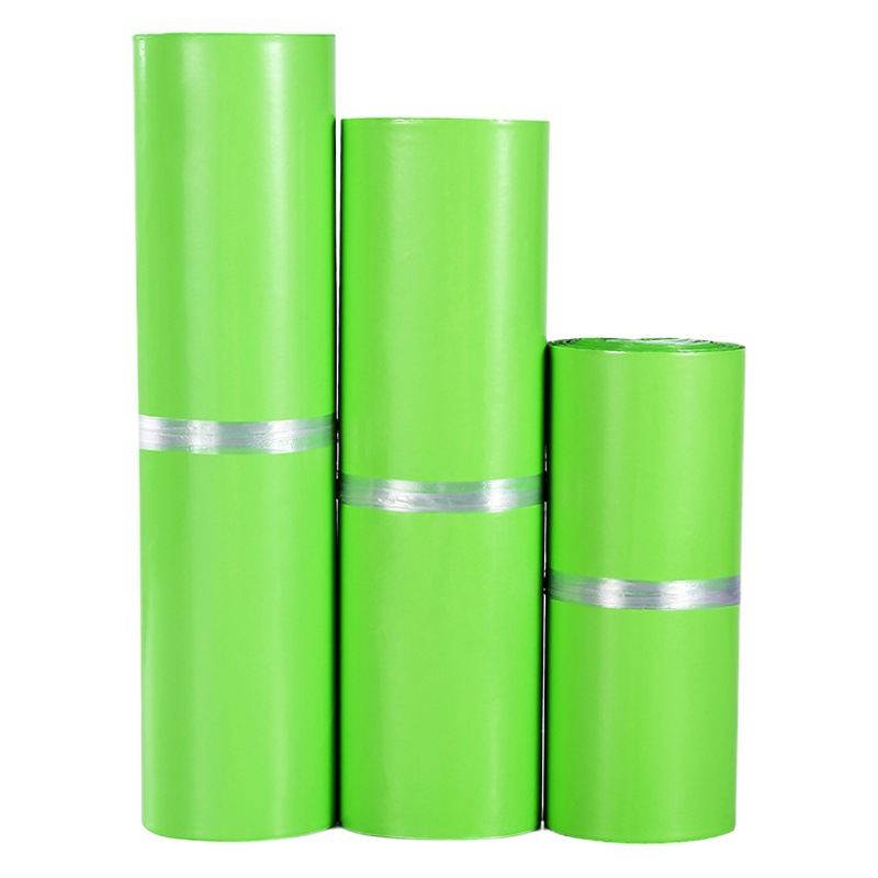 Express bag green thick new waterproof packing bag white express packaging bag wholesale large e-commerce bag
