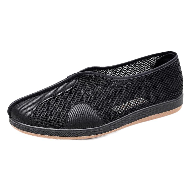 Mesh Shoes Men's Summer Breathable Hollow-out Ethnic Style Old Beijing Cloth Shoes Middle-aged and Elderly Mesh Shoes