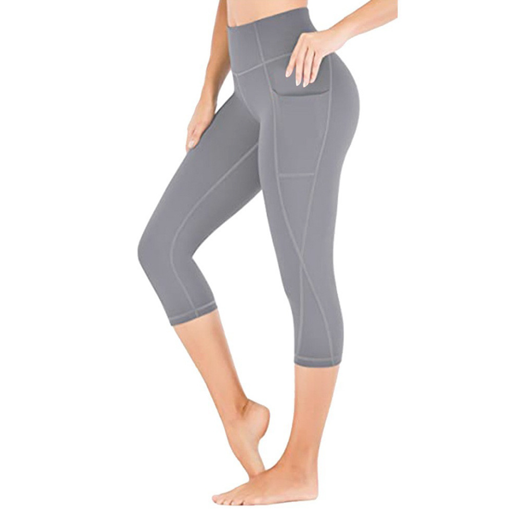 Picture of Cross-Border New Three-Quarter Pants, Multi-Color Sexy Yoga Wear Leggings, Fitness Pants, Slim Fit, Hip-Lifting, High-Waisted, Cross-Border Hot Sale
