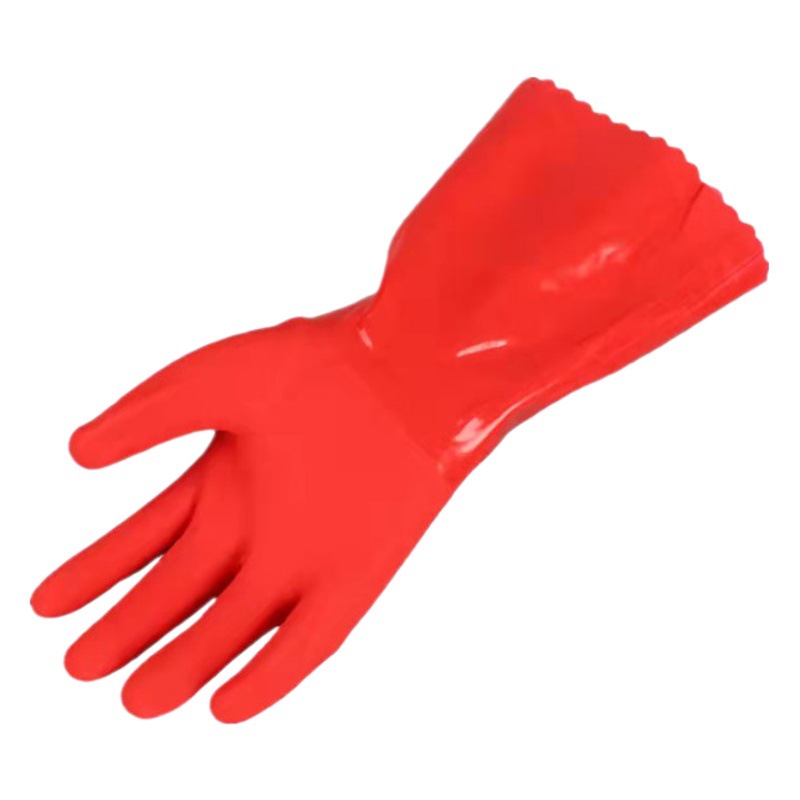 Household fleece-lined warm gloves xinhuailei flocking integrated kitchen home cleaning car brush household gloves