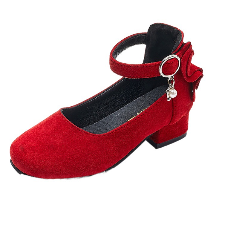 Foreign Trade Girls' High-heeled Leather Shoes Children's Dance Shoes Non-slip New Style Single-layer Shoes Girls' Princess Shoes Children's Leather Shoes Trendy