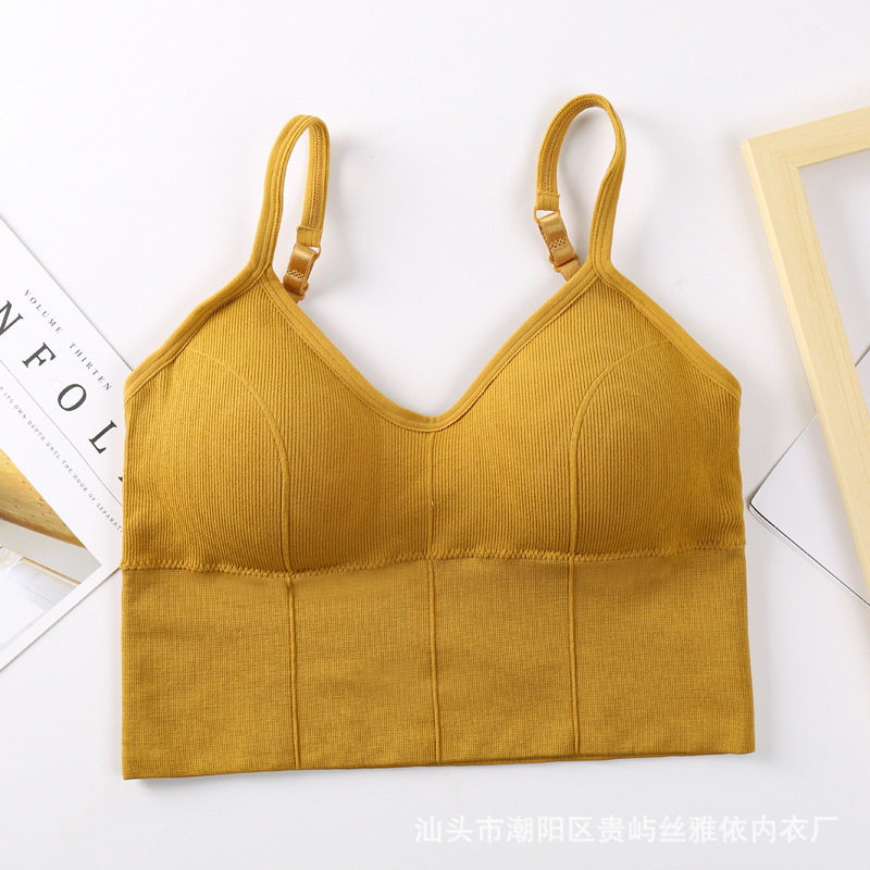 Picture of Kaka's Same Style Large U-Shaped Thread Beautiful Back Wrapped Chest Tube Top Seamless Wire-Free Bottoming Sports Vest Suspbottomer Intimates