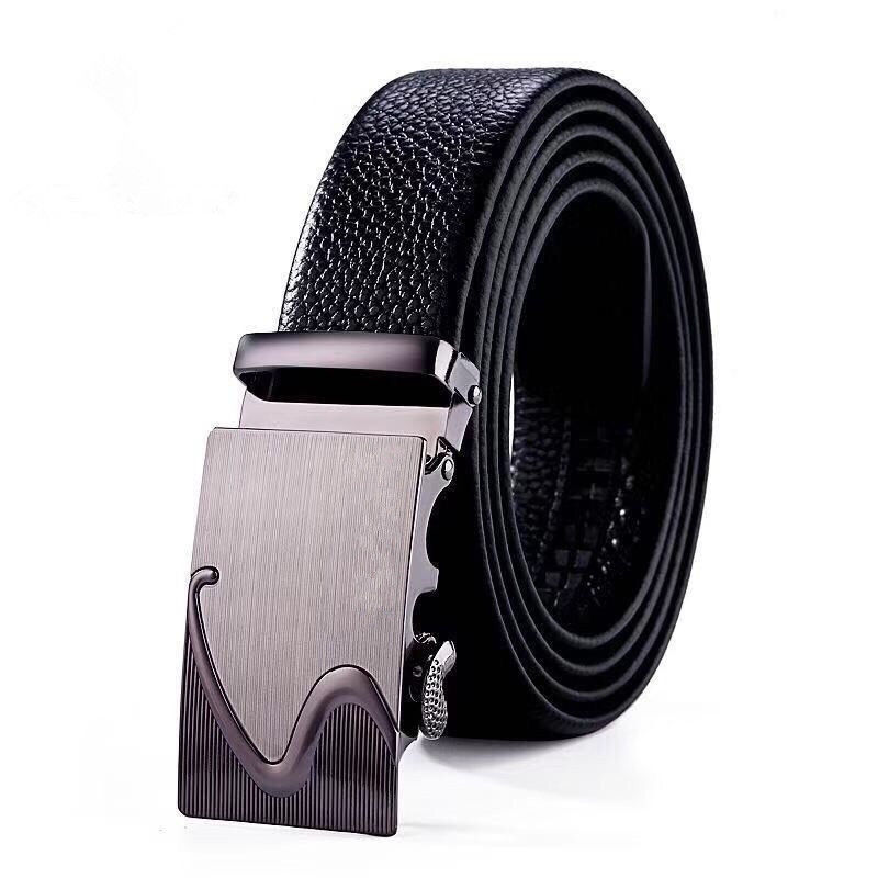 Picture of Men's belt automatic buckle litchi pattern belt business gift online shop clothing accessories gift pants belt factory wholesale