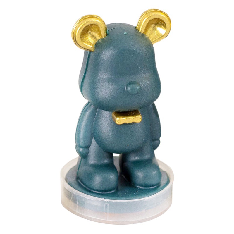 Cartoon Bear Seal Kindergarten Teachers Reward Toys Cute Round Children's Educational Plastic Small Seal Gift