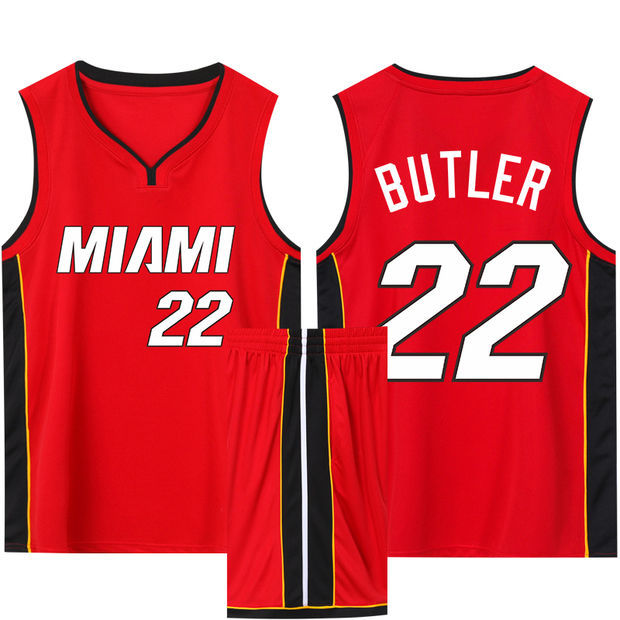 Picture of Heat Wade No.3 Jersey New Season Basketball Uniform Competition Training Team Uniform Set Printing Number
