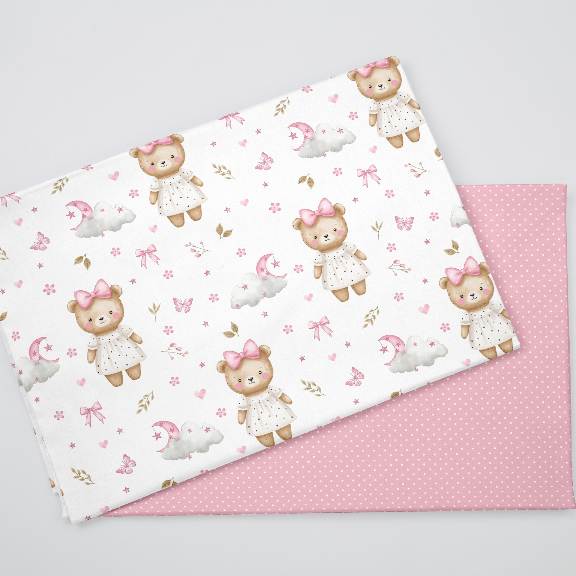 Wholesale supply of 133*72 twill printed fabric, cartoon print, 40-count cotton cloth, 1.6 meters wide