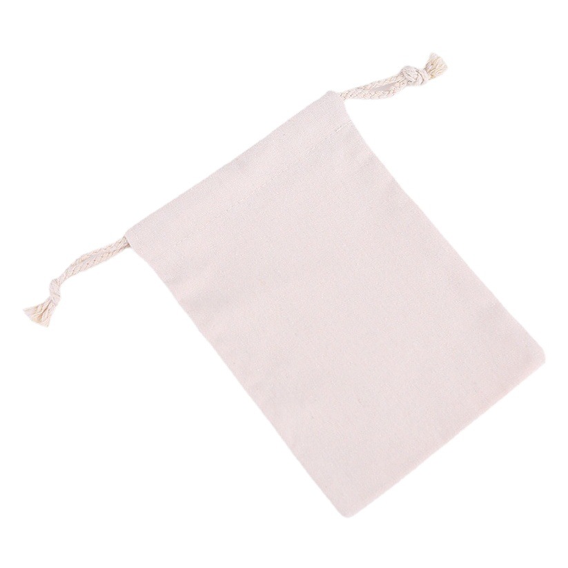 Spot multi-size bundle pocket cotton bag custom drawstring storage canvas bag drawstring rice bag printable logo