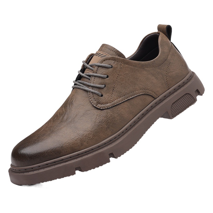 Men's Shoes 2025 New Men's Business Casual Leather Shoes Genuine Leather Work Shoes Trendy Korean Fashion Sneakers Wholesale