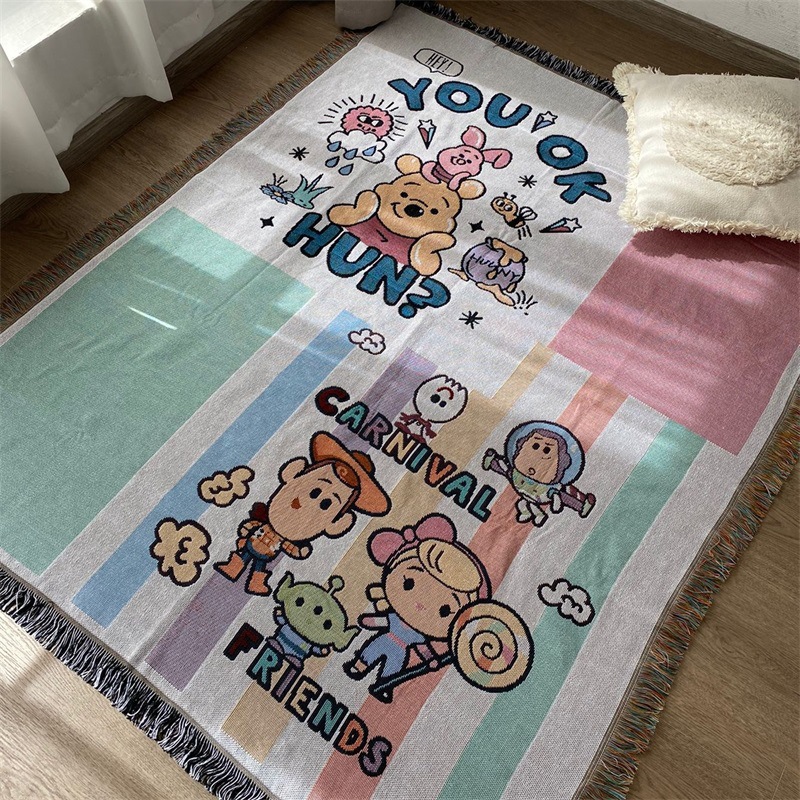 Picture of Cross-border World Famous Painting Line Blanket Casual Decorative Sofa Towel Blanket Tapery Carpet Bed End Blanket Table Top Decorative Cover Cloth