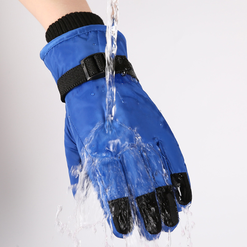 Picture of Children's Winter Ski Gloves Equipment Insulation Warm Wind-proof Water-splashing Non-slip Cold-resistant Outdoor Riding Gloves