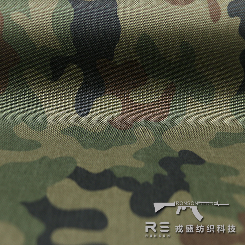 Rongsheng Camouflage: Polish Camouflage 1050D DuPont Nylon CORDURA Waterproof PU Fabric