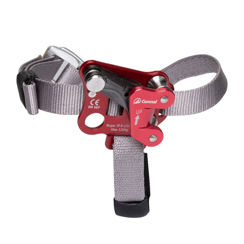Picture of Kanle outdoor rock climbing cave exploration left and right feet foot-type lifter rope grabber rope climbing device foot pedal lifter
