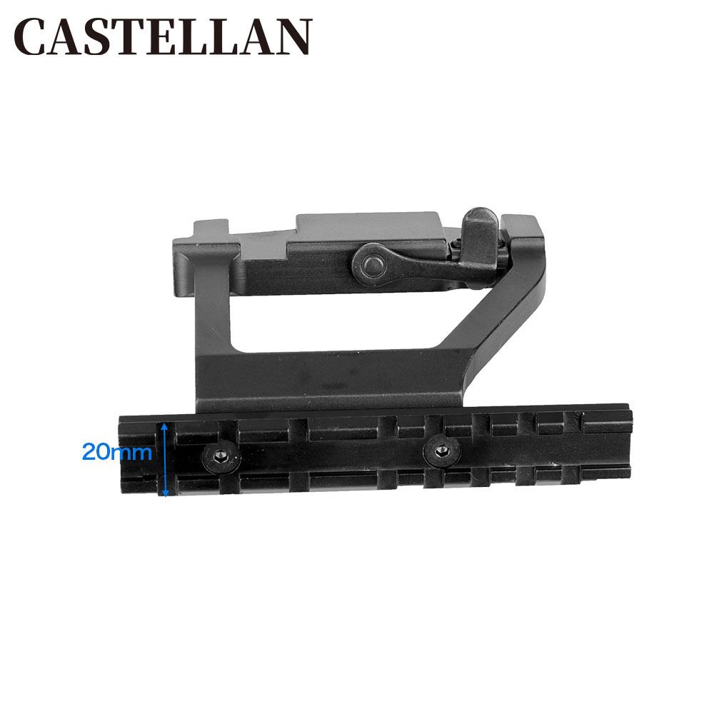 Picture of MST AK74U mirror Joe sight bracket 20mm Rail Ak47 Picatiny Side Rail