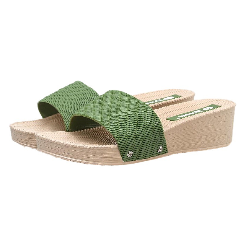 Monique Summer New Sandals and Slippers Non-slip Wear-resistant Thick Bottom Mid-heel All-match Indoor Soft Bottom Indoor and Outdoor Women's Slippers