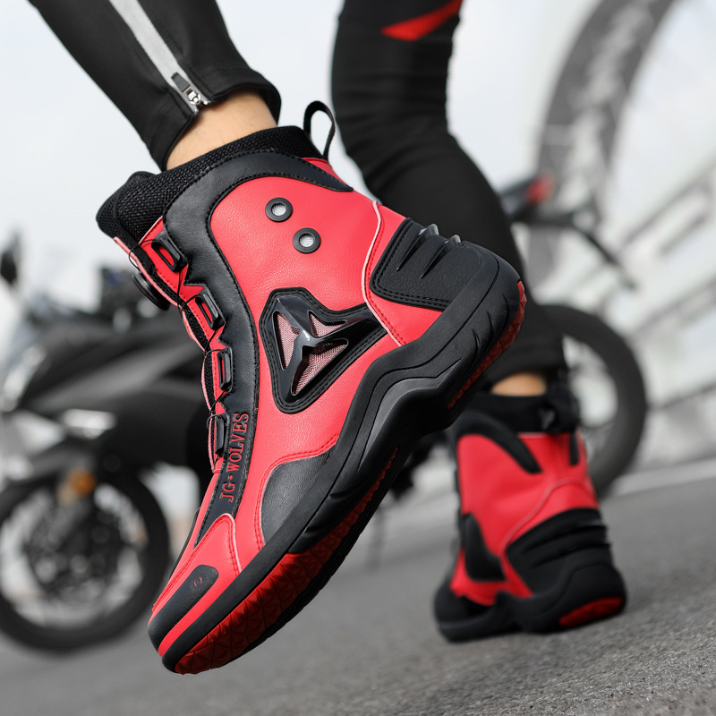 New motorcycle shoes Mountain locomotive racing road riding shoes long non-slip off-road four seasons Knight boots wholesale