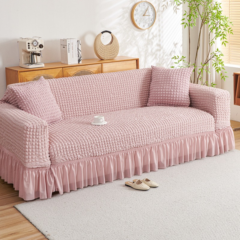 2025 Internet Celebrity Sofa Cover Simple Modern Elastic Buersucker Sofa Cover Non-Slip Wear-Resistant All-inclusive Universal for All Seasons
