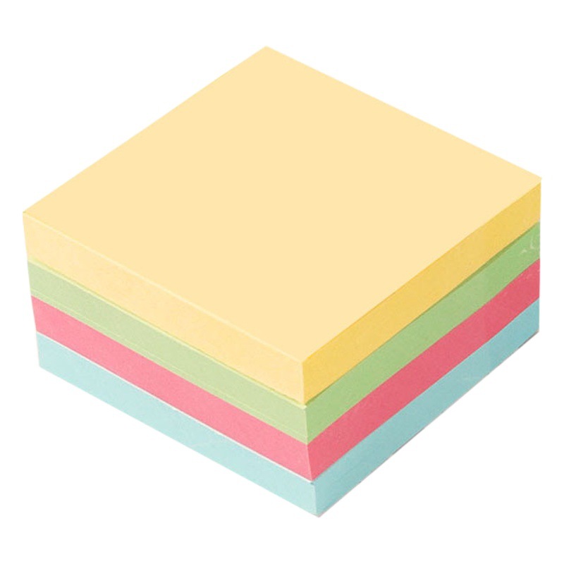 Office supplies sticky notes cute colorful square 400 thick note paper creative stationery wholesale notes