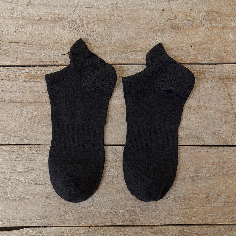 Picture of Socks Men's Socks Spring New Pure Cotton Men's Ear-Lifting Breathable Deodorant Short-Tube Low-Cut Shallow Mouth Pure Color Boat Socks Trendy