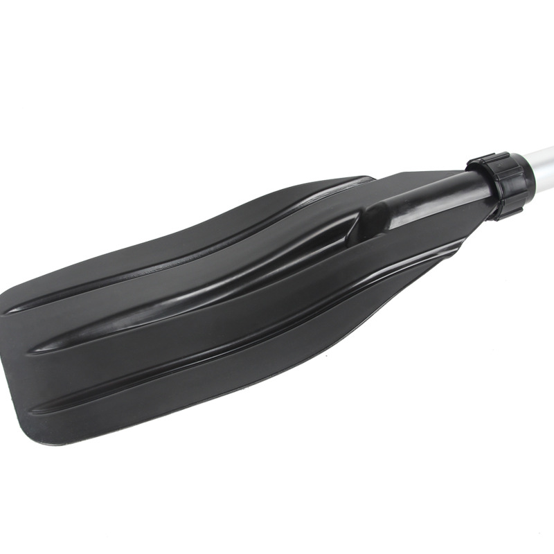 Picture of Thickened 133cm aluminum alloy paddle T-shaped handle single blade inflatable boat kayak assault boat paddle plastic handle