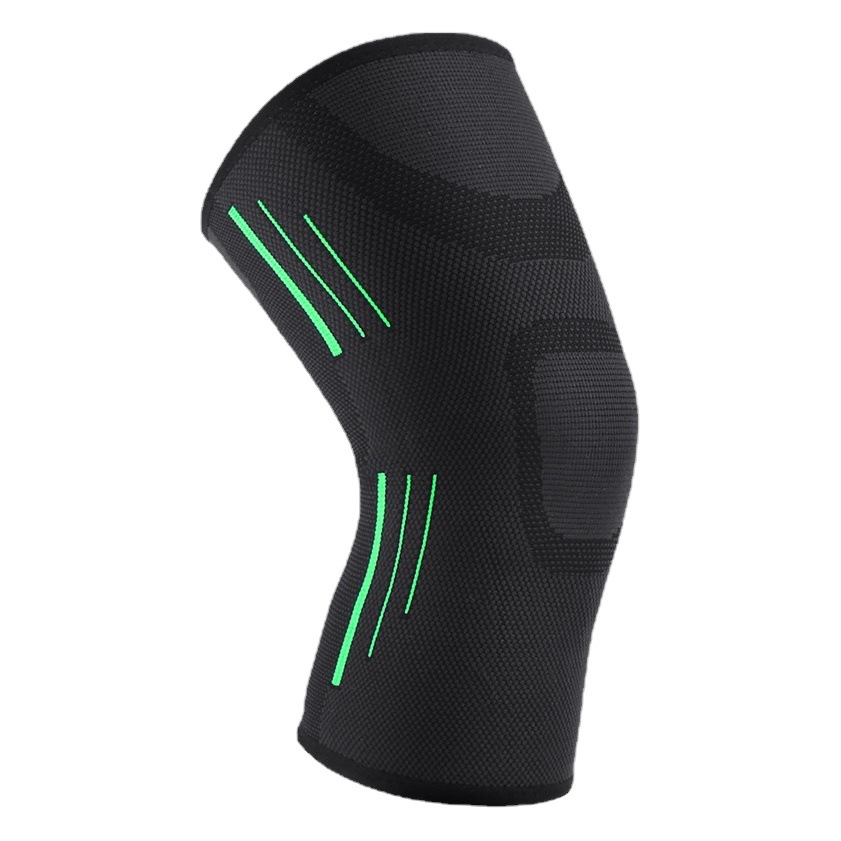 Sports outdoor breathable four-sided elastic breathable silicone knee pads outdoor fitness running sports basketball ultra-thin knee pads