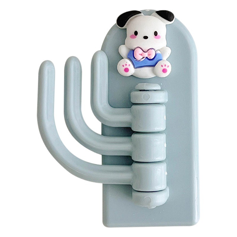 Creative Cartoon Three Hook Hook Cute Student Dormitory Punch-free Seamless Sticky Hook Wall Door Hanging Key Hook
