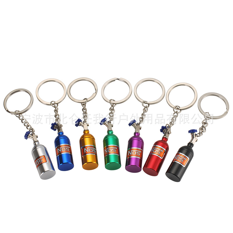 Modified Car Keychain Modified Car Nos Nitrogen Cylinder Keychain Nos Decorative Cylinder Keychain Wholesale
