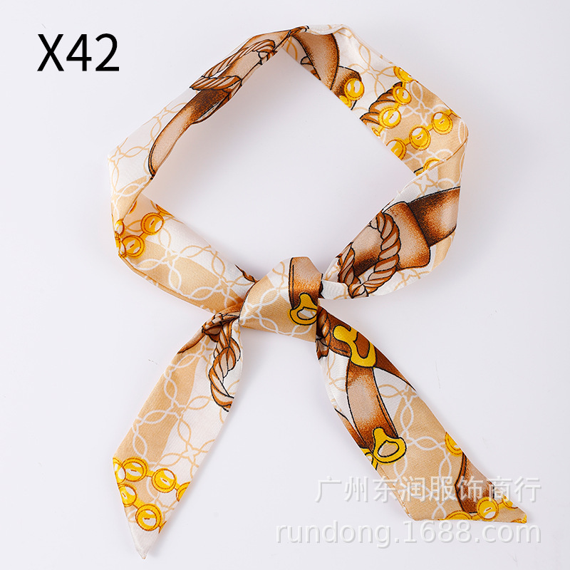 Picture of Gift Box Silk Scarf Straps, Narrow and Long Bags, Silk Scarf, Headband, Streamer Scarf with Decorative Small Silk Scarf Wholesale