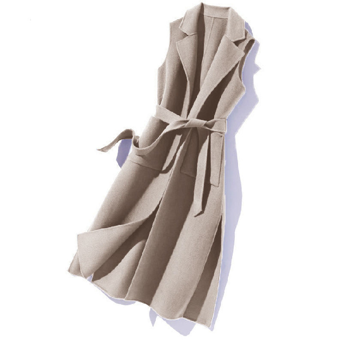 Picture of Autumn and Winter Woolen Women's Vest 2025 Cross-Border Fashion New Style Suit Collar Vest Long Waistoutwear
