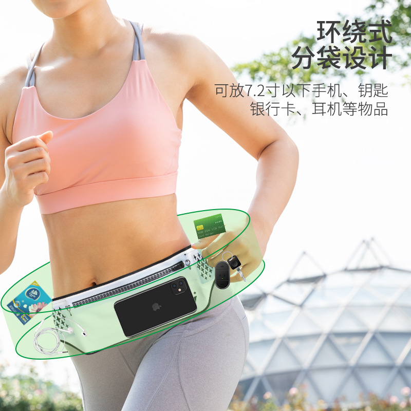 Picture of Mobile Phone Bag, Waist Bag, Running Sports Style, Versatile Invisible Large-Capacity Multi-Functional Waterproof Ultra-Thin Mobile Phone Bag for Men and Women