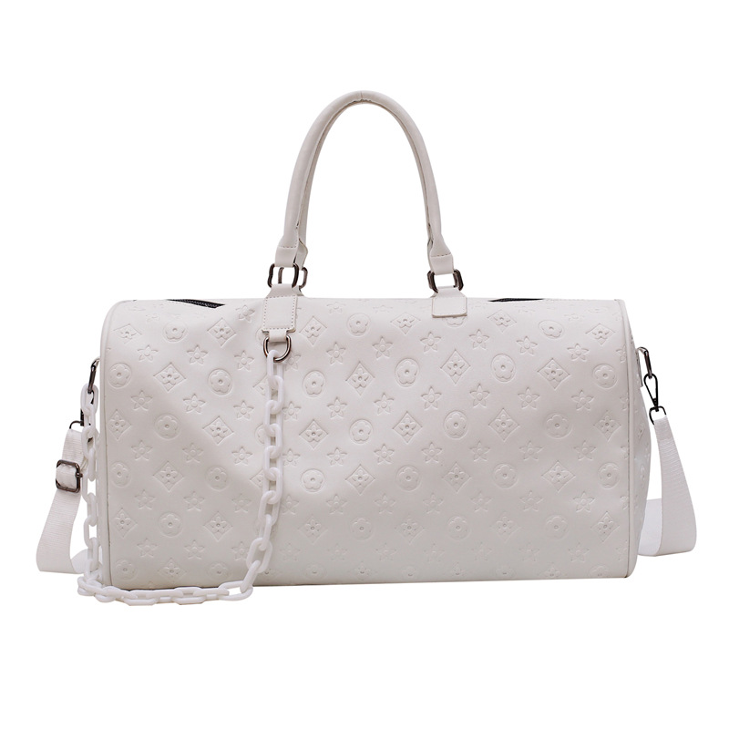 Picture of 2023 New Short Distance Travel Bag Large Capacity pu Portable Travel Luggage Bag Fashion Embossed Sports Fitness Bag