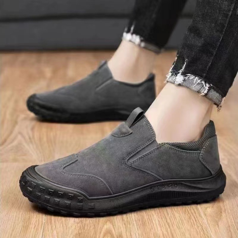 07 suede men's casual shoes sneakers cloth shoes non-slip soft-soled men's shoes cloth shoes casual shoes