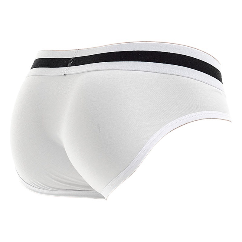 Spot LANVIBUM men's underwear youth U convex low waist cotton briefs solid color large size men's underpants
