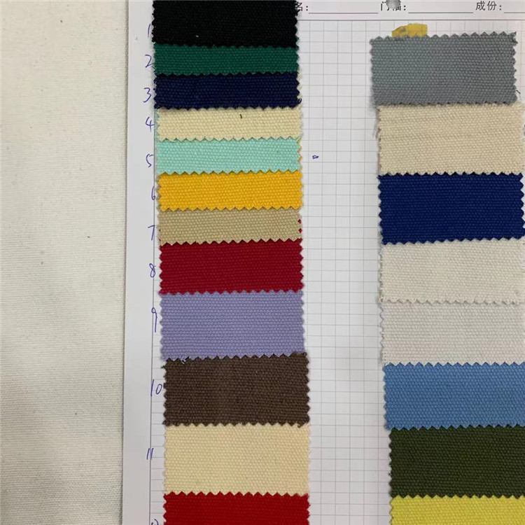 Polyester cotton 16 an canvas spot supply 40 Color 10/3*10/3 luggage fabric thickening