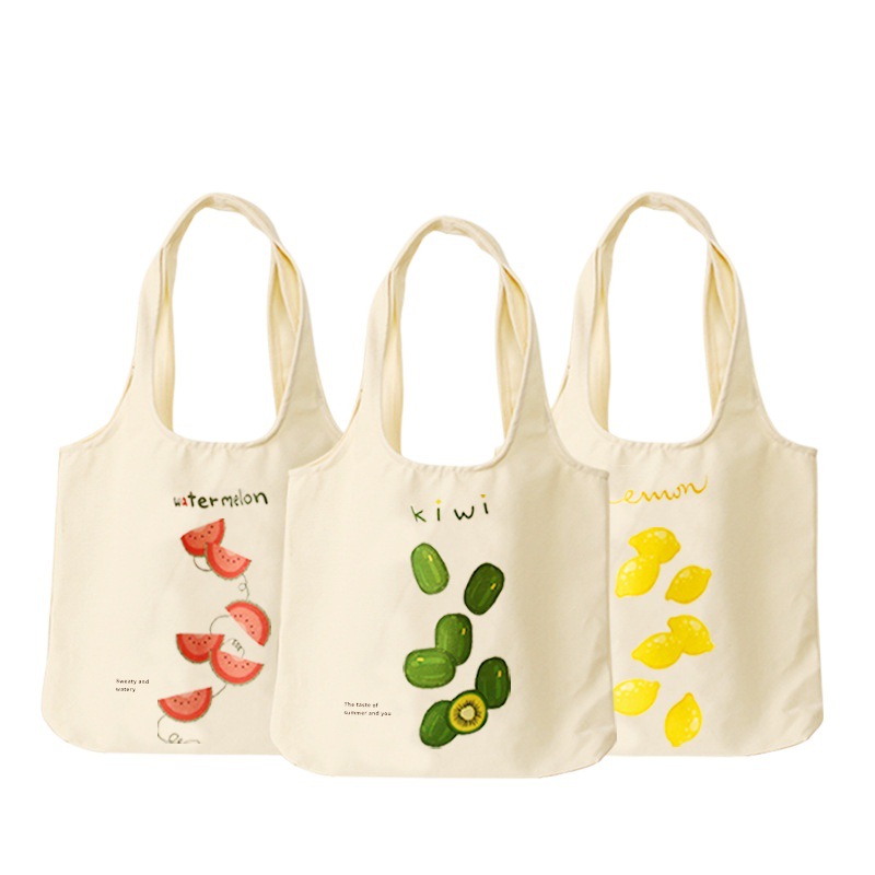 Factory wholesale spot blank vest canvas bag yoga hand gift large capacity canvas bag printable logo