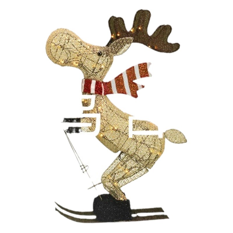 Cross-border New product Christmas Deer Lighting Happy New Year garden Christmas glowing Deer