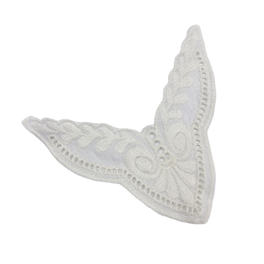 Children's Wear Cotton Collar Flower Embroidery Water Soluble Lace Collar Flower Cotton Line Sticker Embroidery Lace Accessories Small Collar Decoration