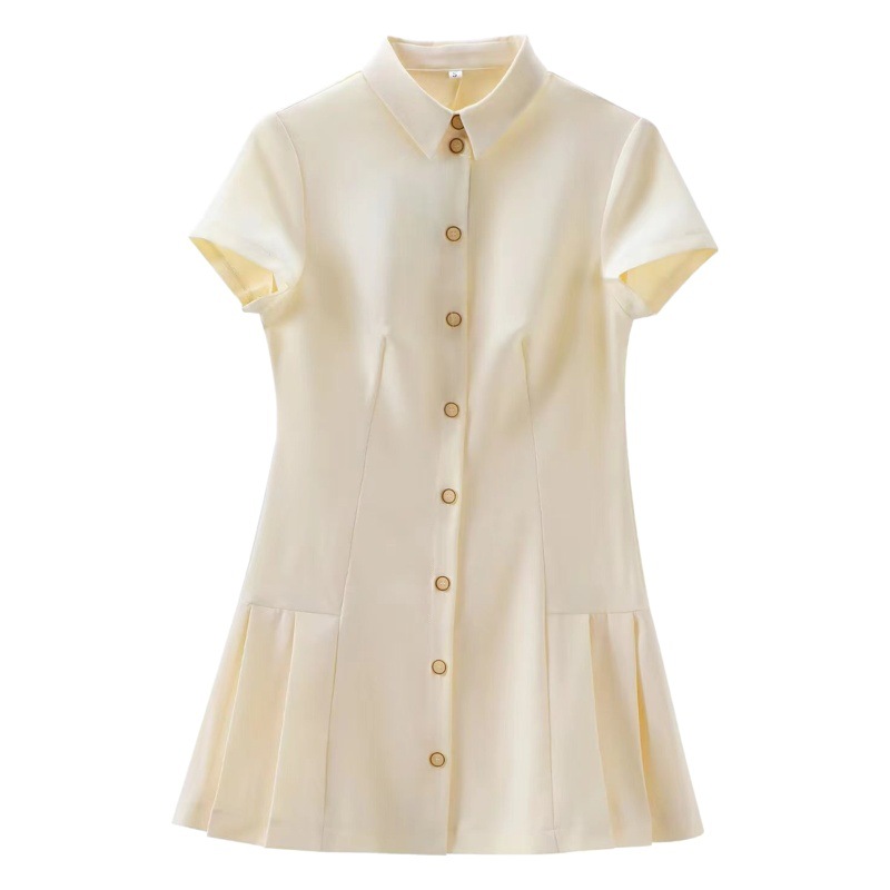 Amazon Wholesale 2024 Spring Women's Clothing European and American Style Casual Shirt Style Mini Dress 3D Stereo Pattern