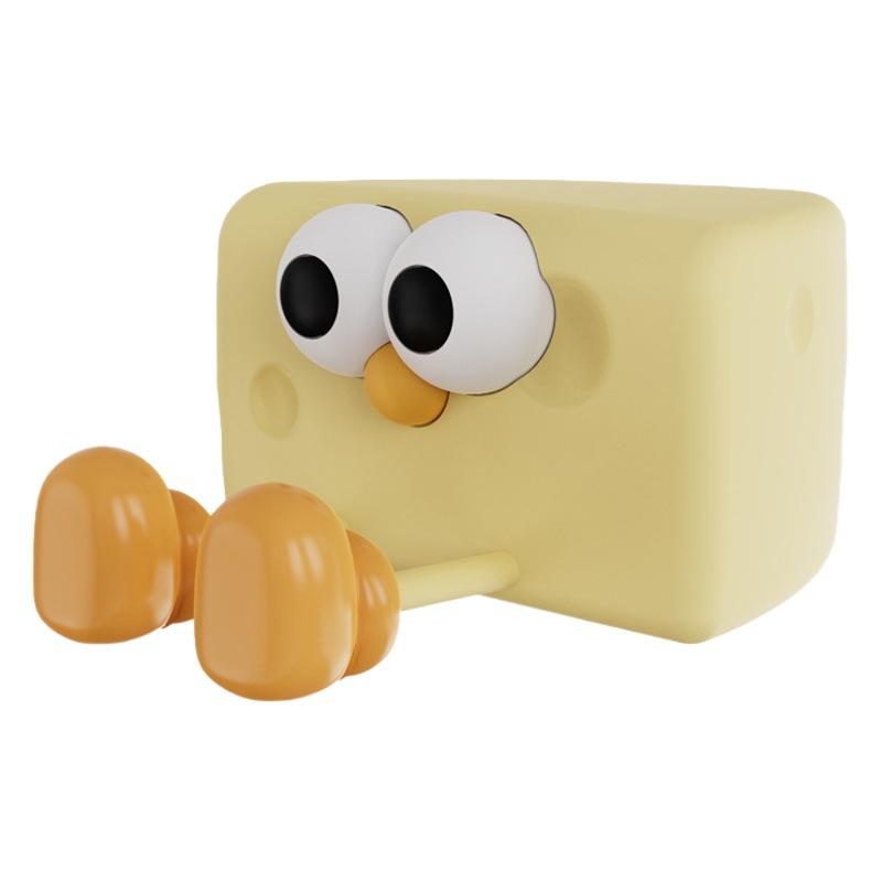 Cheese kid silicone night light rechargeable bedroom bedside sleeping lantern racket sleeping with children birthday gift