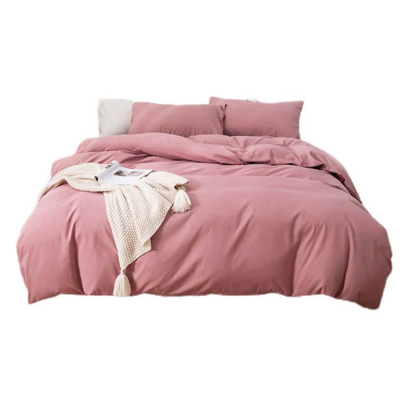 Solid Color Quilt Cover Single Piece Four-Season Brushed Quilt Cover Soft Skin-Friendly Quilt Student Dormitory Simple Quilt Cover Wholesale Group Purchase