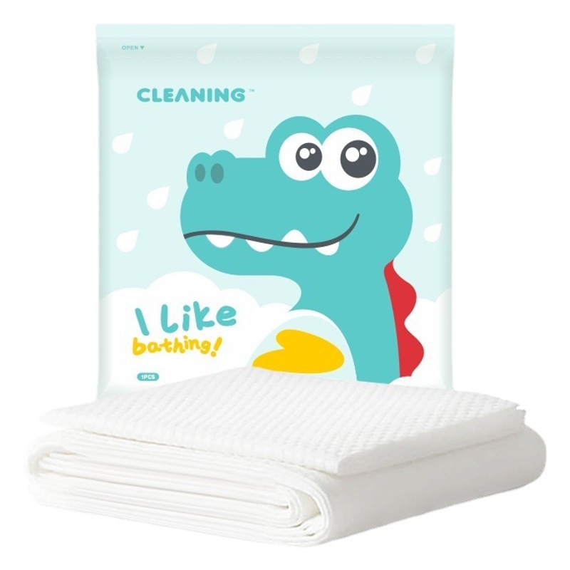 Shengbo Disposable Bath Towel Set Pure Cotton Non-Woven Fabric Guesthouse Bath Towel Cartoon Print Portable Travel