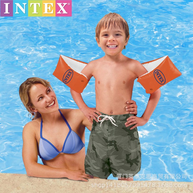 intex 58641 fluorescent arm ring children swimming auxiliary swimming teaching inflatable arm ring water wholesale