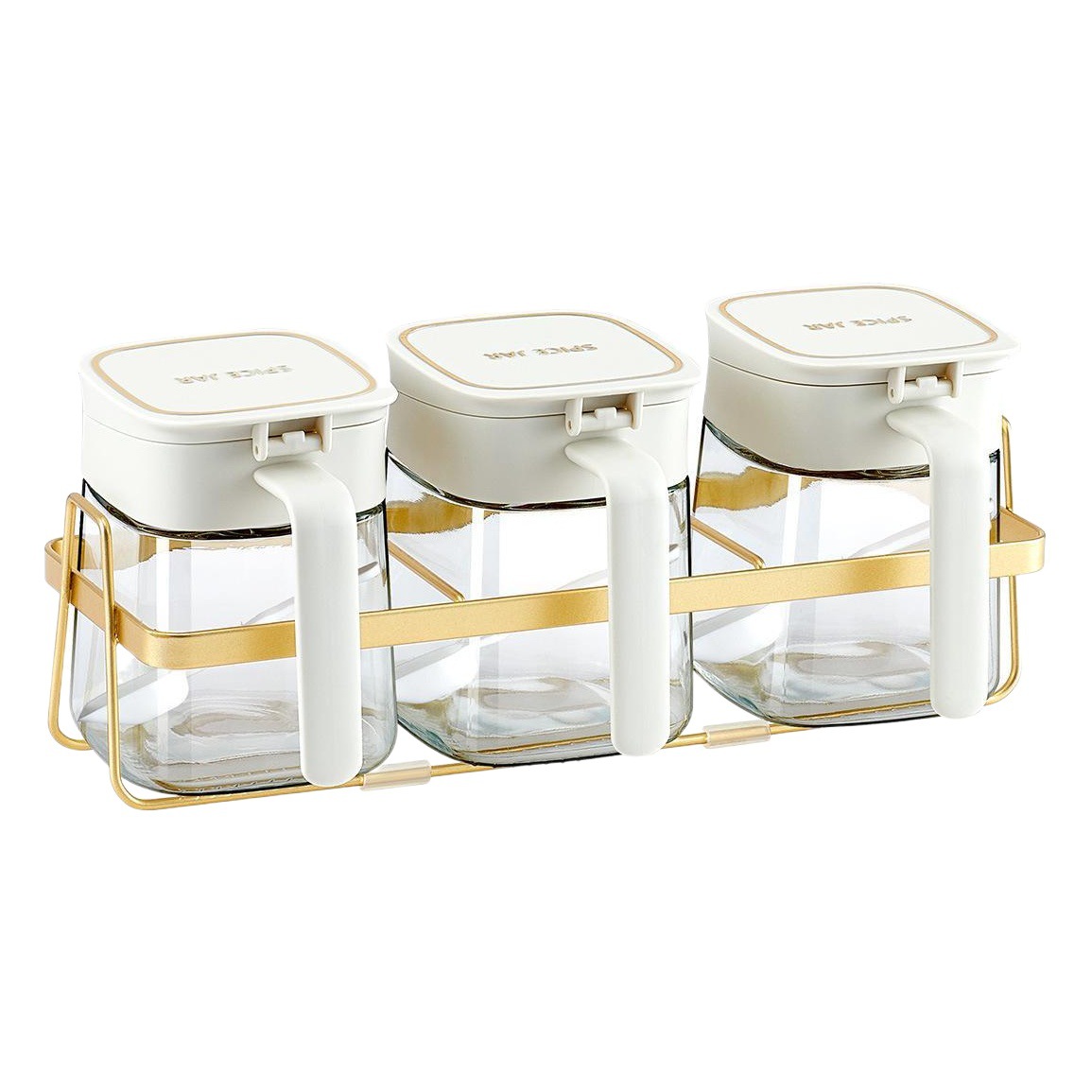 Internet Celebrity Seasoning Jar Glass Salt Jar Household Kitchen Special Seasoning Jar Seasoning Jar High Color Value Seasoning Box