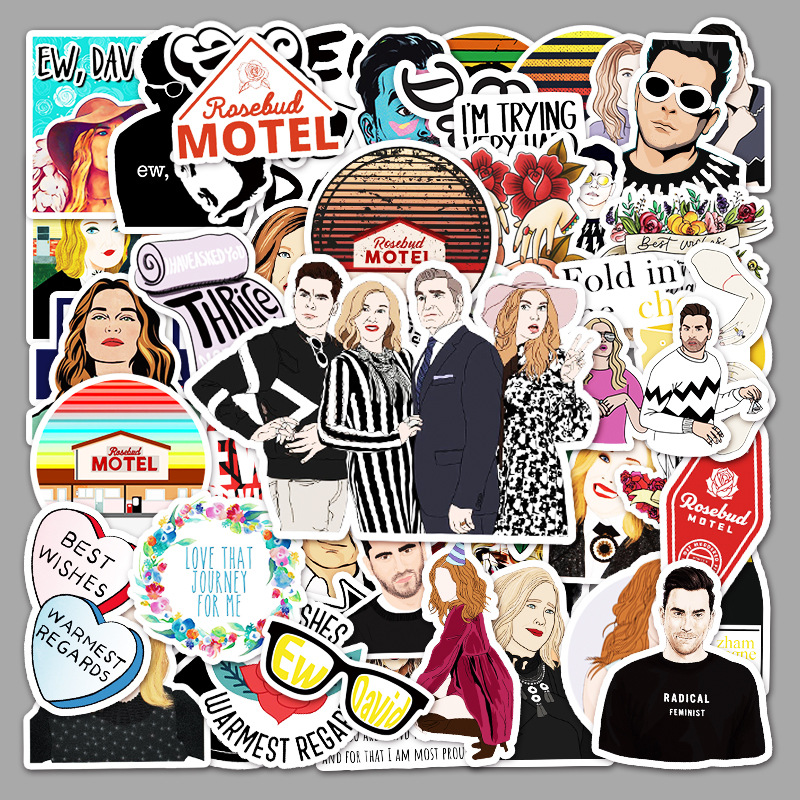 50 American TV series rich family poor road graffiti cross-border laptop luggage scooter car decoration stickers