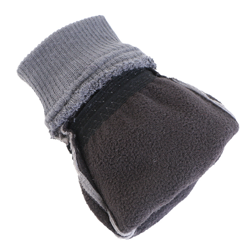 Picture of Polar fleece gloves men's autumn and winter velvet padded warm gloves riding sports driving non-slip touch screen gloves women